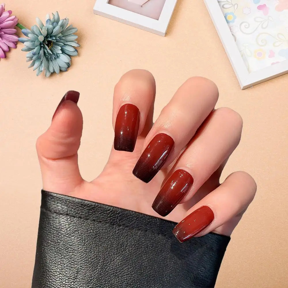 New Gradient Color Nail Art Stickers Full Spring And Summer Small Fresh Nail Stickers